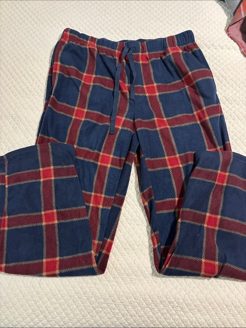 Avalanche Navy and Red Sleepwear Flannel Top